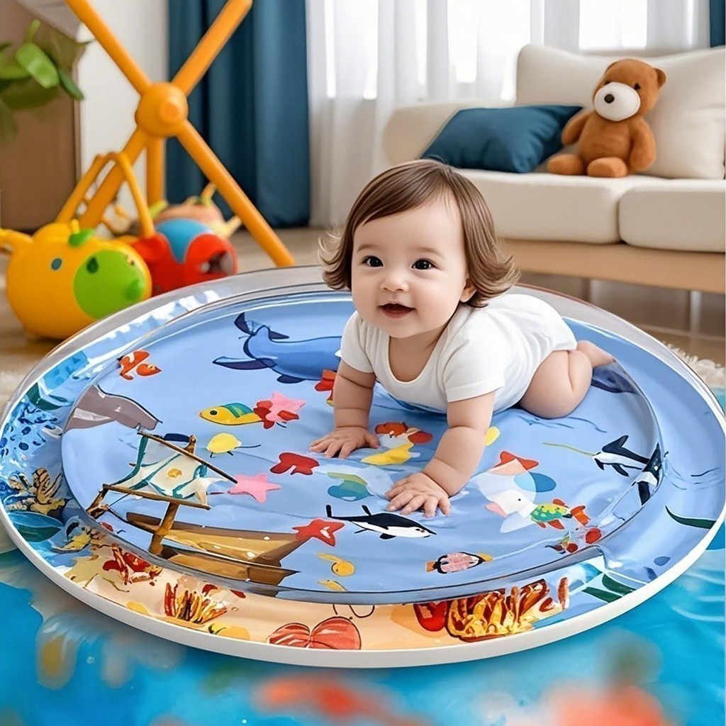 Tapete de Água Inflável Atividades Interativas Educativos Sensoriais Brinquedo Infantil Bebê Menino Menina Tummy Time em Oferta na Shopee