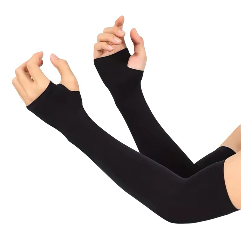 manguito térmico 01 par unisex vôlei bike motociclista malha fria UV em Oferta na Shopee