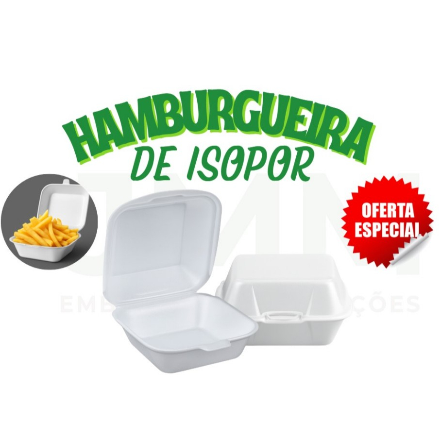 Hamburgueira Tamanhos Diversos Embalagem Para lanches e Doces em Oferta na Shopee