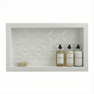 Nicho Banheiro  30x60 Porta Shampoo e Sabonete Embutir Fundo 3d em Oferta na Shopee