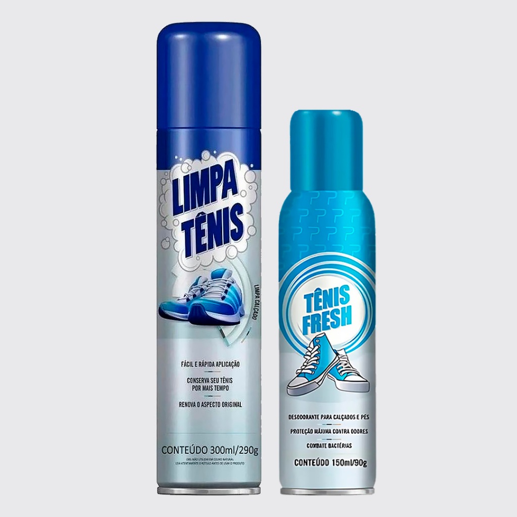Limpa Tenis e Tenis Fresh Desodorante Petroplus Kit Cuidado