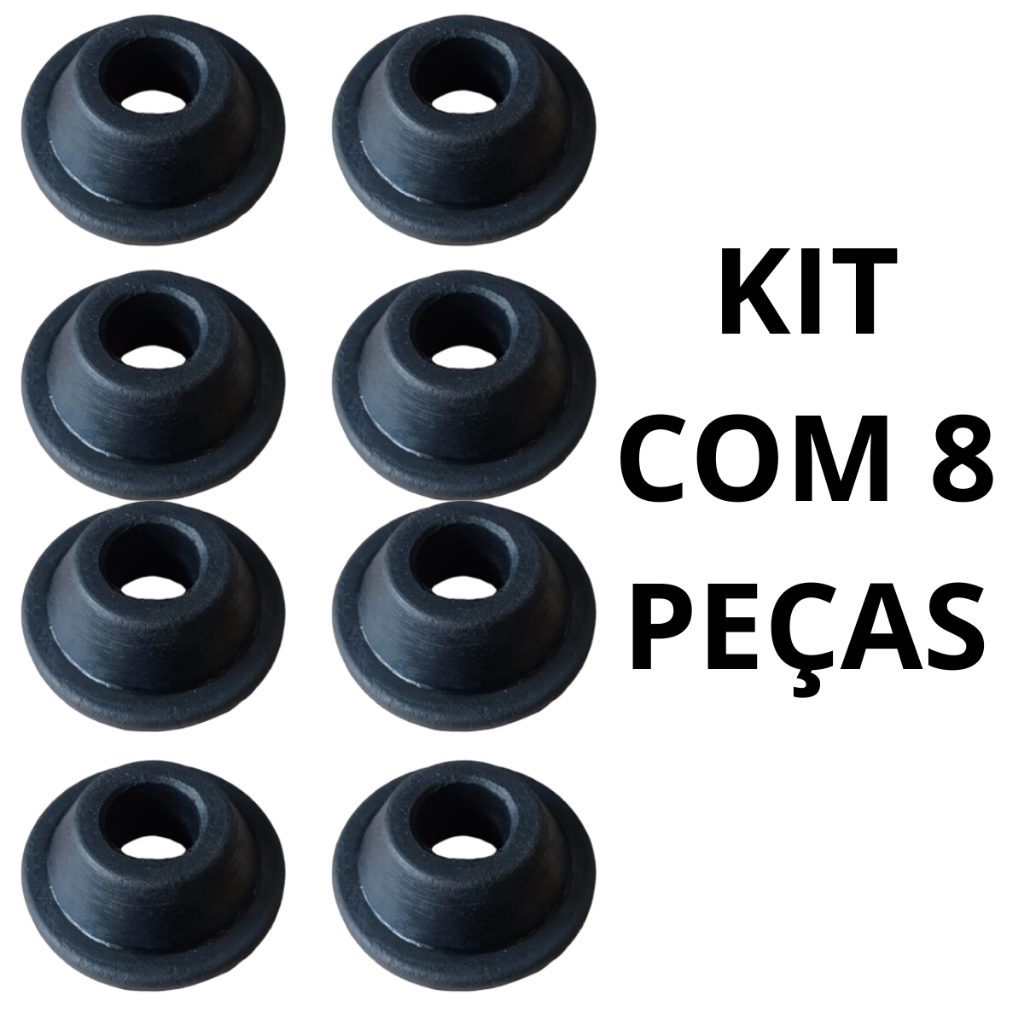 Kit 8 Coxim Traseiro Da Suspensão Da Cabine Scania Serie 4/5 Cod Original 1.481.245