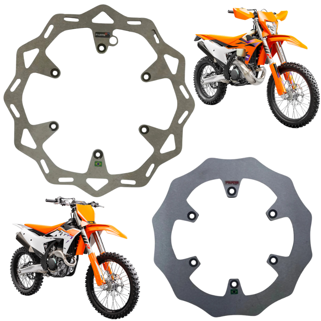 Disco De Freio Dianteiro + Traseiro Sólido Ktm Sx Sx-f Exc-f Exc Xc Xc-f 125/150/250/300/350/450/500