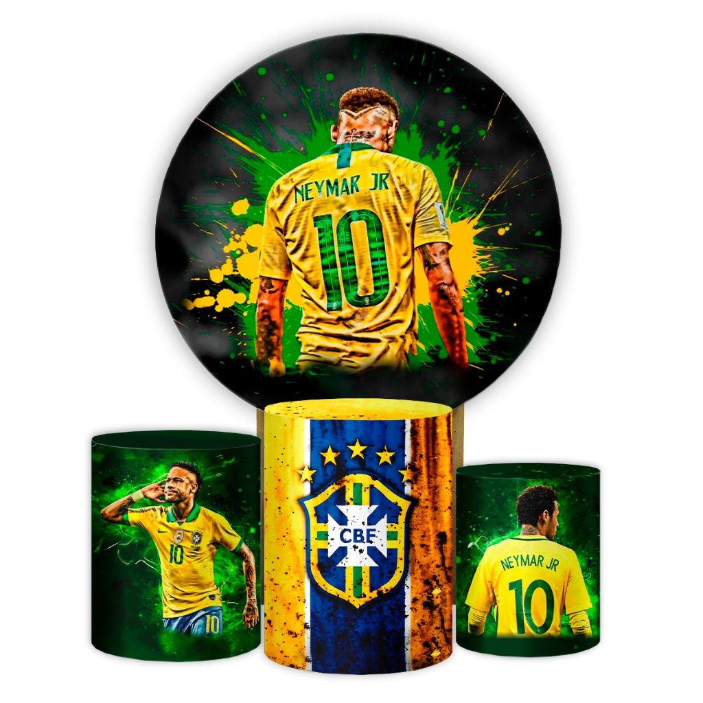 Painel Redondo Festa Veste Fácil Copa Do Mundo Jogos 2026 Brasileiro Times Envio Rápido Futebol Capas Cilindros