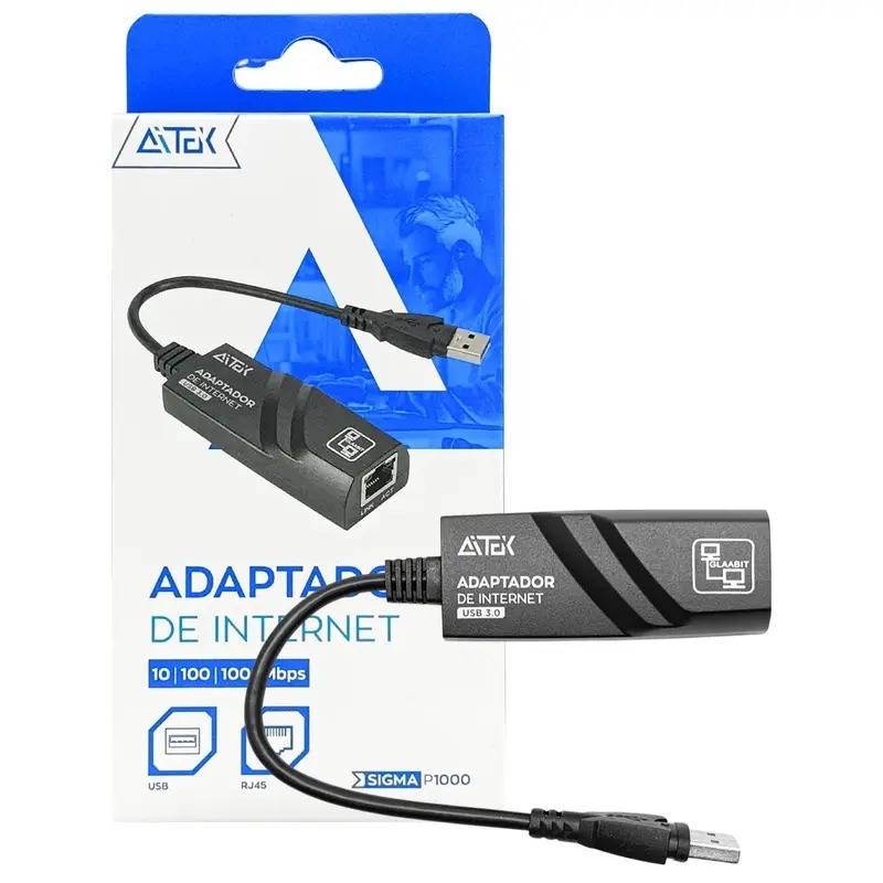Adaptador Rede Usb 3.0 Gigabit Rj45 Ethernet 10/100/1000Mbps