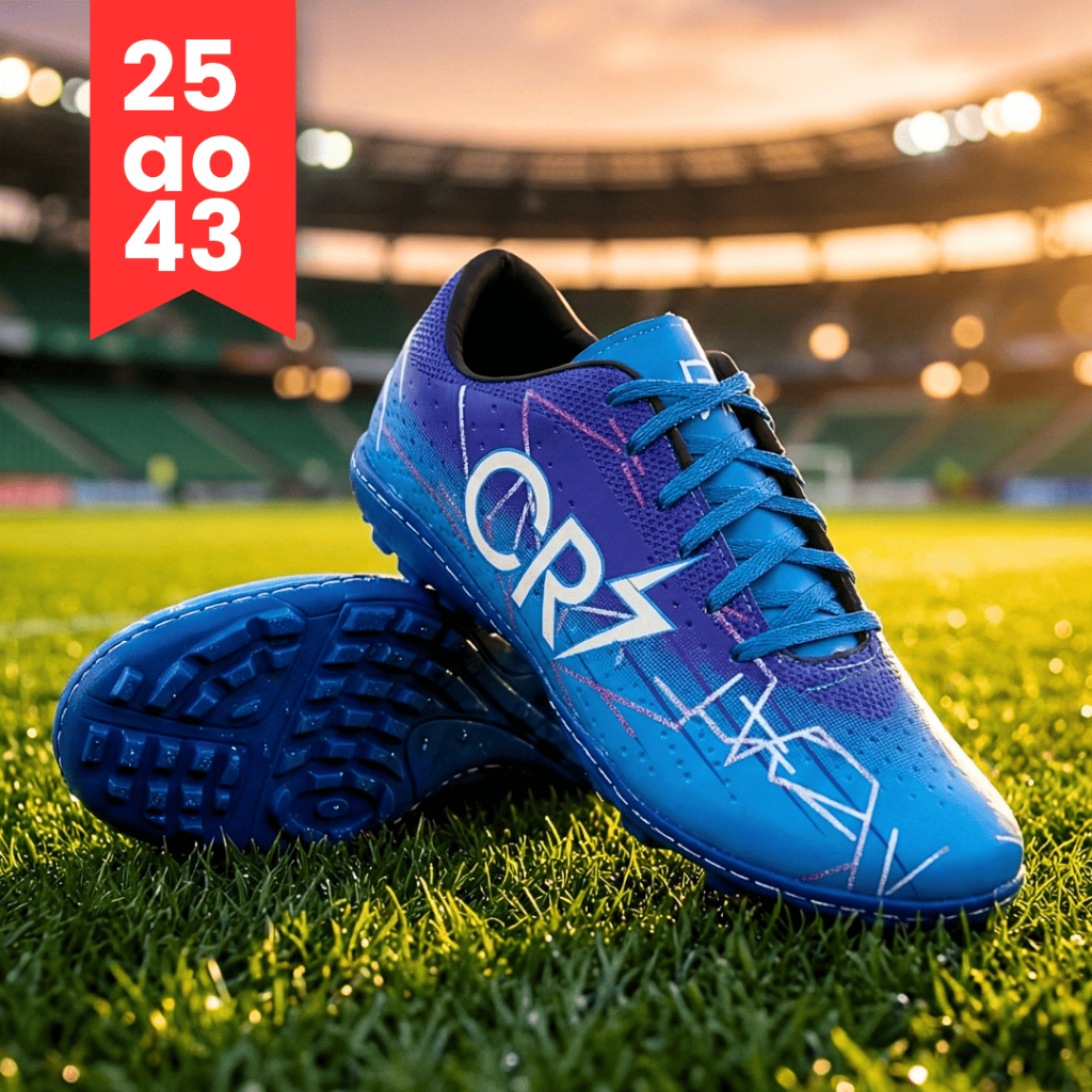 Chuteira Masculina Society Profissional Campo Futsal Leve Confortável Bico Costurado Envio Rápido