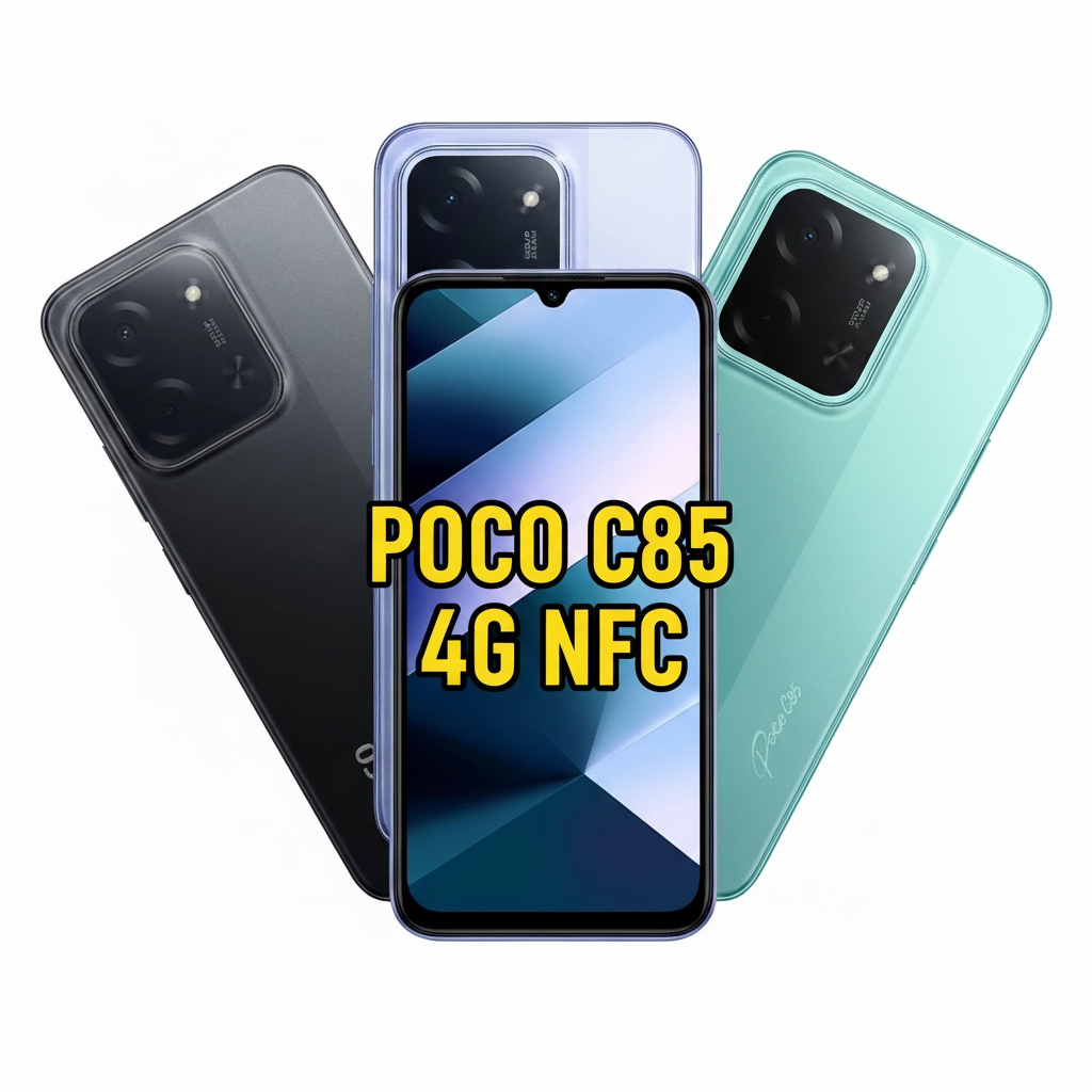 Celular Poco C85 4G Bateria 6000mAh Tela 120Hz 128GB / 256GB Global NFC Original