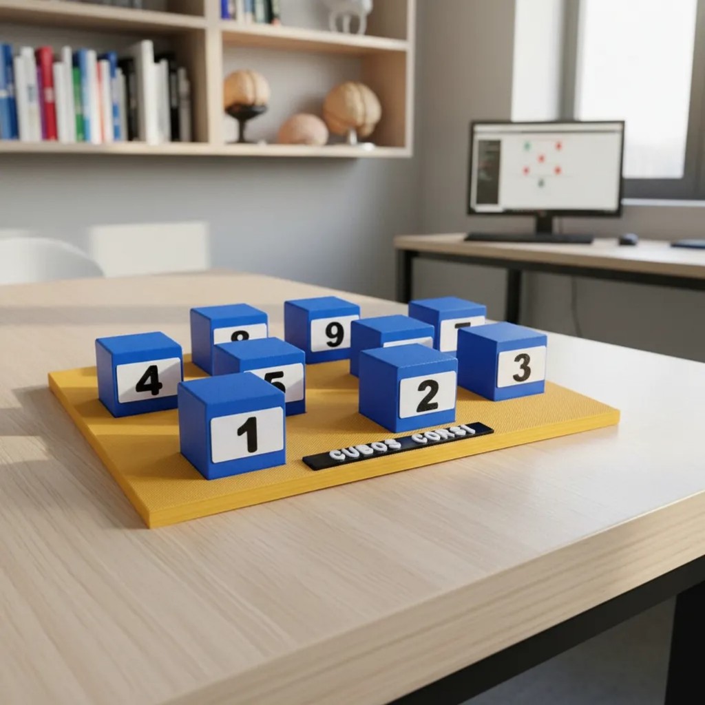 Cubos Corsi Estimulação Habilidade Brinquedo Educativo Cubo. Presente cognitivo em Oferta na Shopee