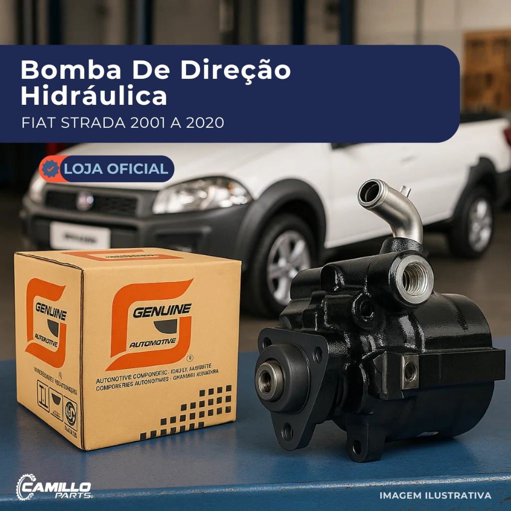 Bomba Hidráulica Fiat Strada Idea Punto Doblo Palio Uno Fire 1.4 Adaptador Peça Nova