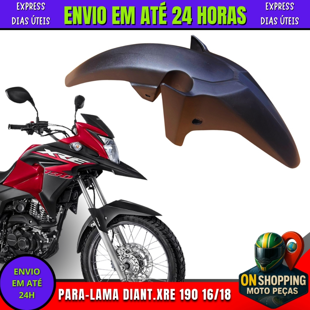 Paralama Xre 190 Bros 160 e 150 Com Freio A Lona/Tambor Com Suporte de Instalação Incluso