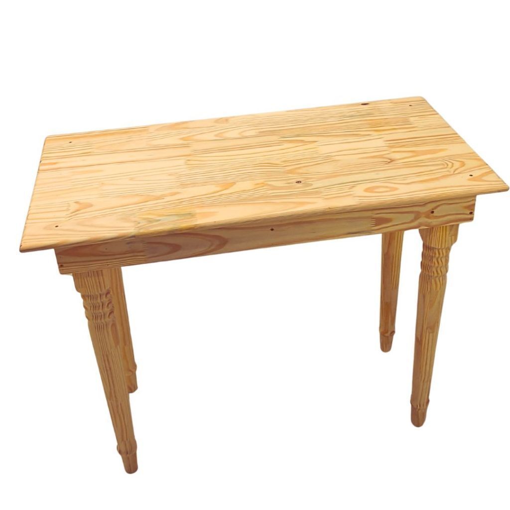 Mesa Aparador de Madeira Pinus Acabamento Natural Estilo Rústico Vários Tamanhos
