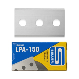 Lâmina Retangular para Estilete LPA-150 Seller 38×22mm Aço Carbono – Caixa com 10 lâminas cada – Corte limpo em Oferta na Shopee