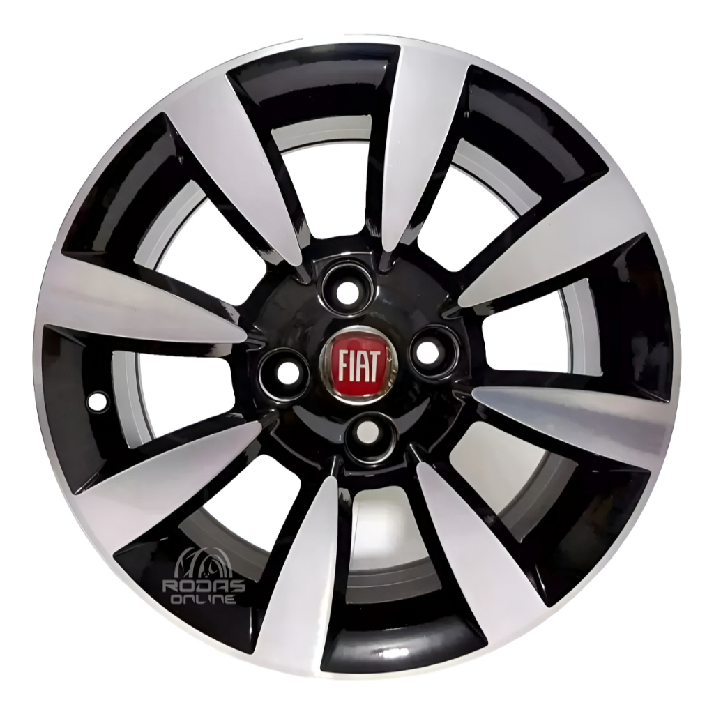 Jogo Roda S195 Aro 14 ou 15 fiat palio cronos uno Way mobi strada Argo idea stilo