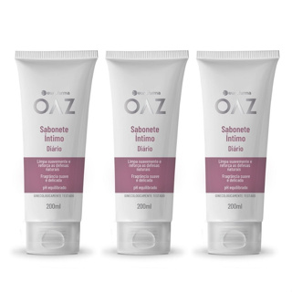 Kit Com 3  Sabonetes Íntimo Diário Eurofarma OAZ 200ml em Oferta na Shopee