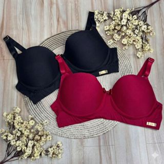 KIT 2 Sutiã Plus Size com Bojo Alças Largas Reforçado Alta  Sustentação em Oferta na Shopee