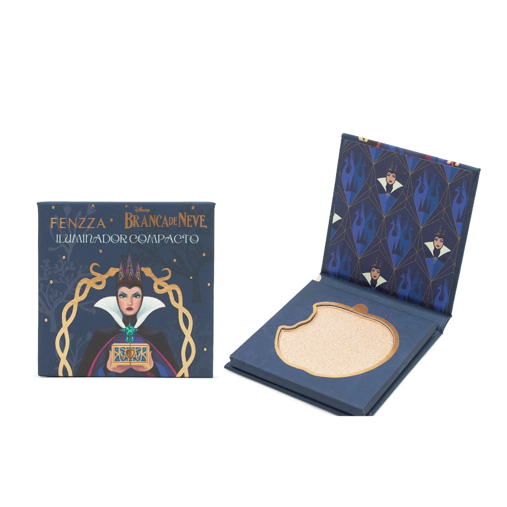 Iluminador Compacto Branca De Neve Rainha Má 4,8 By Fenzza Makeup