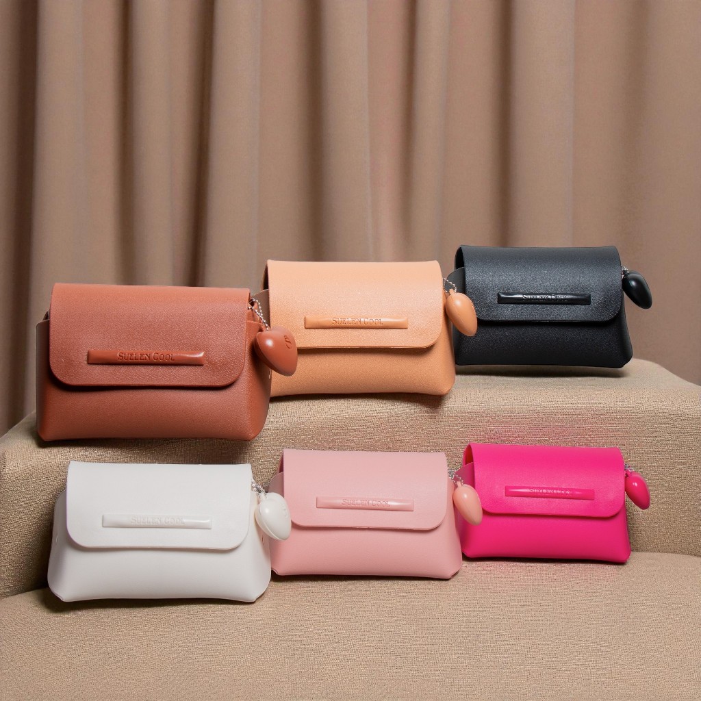 Bolsinha Suellen Pequena com Coração | Clutch e Porta Maquiagem AllFamily