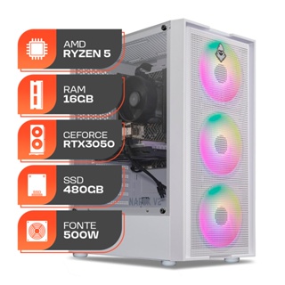 PC Gamer Spectrum, AMD RYZEN 5 5500, GeForce RTX 3050 6GB, 16GB DDR4, SSD 480GB, Fonte 500W 80 Plus em Oferta na Shopee