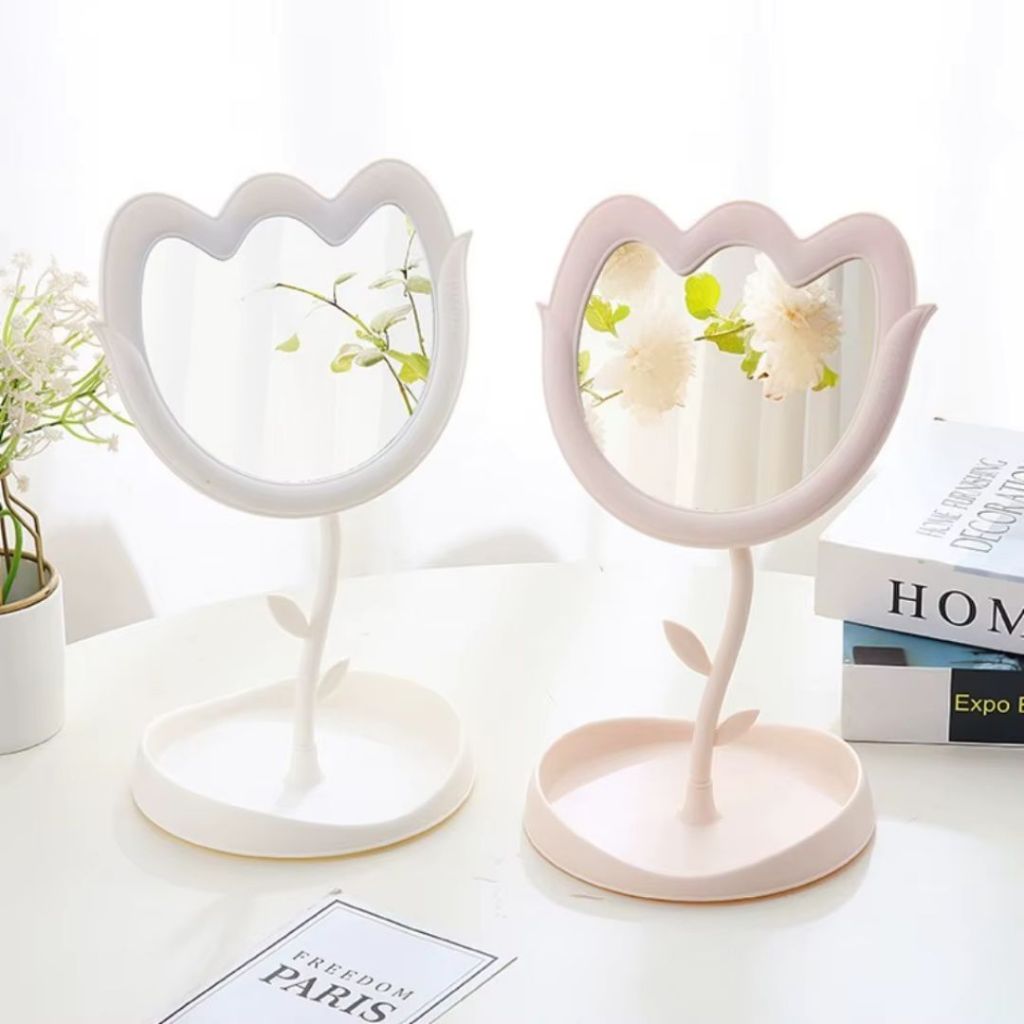 Espelho Decorativo de Mesa Flor O Charme Perfeito de Beleza à Penteadeira