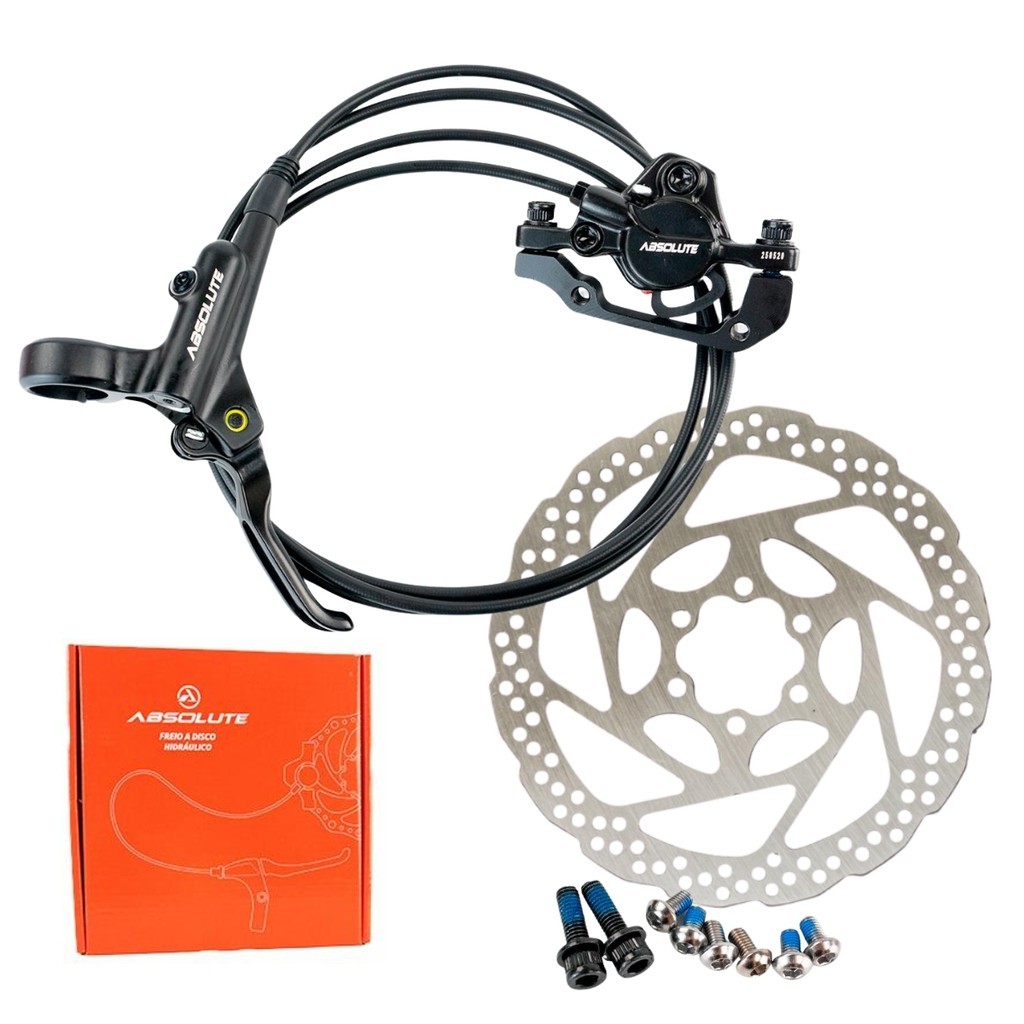 FREIO DISCO HIDRÁULICO ABSOLUTE TRASEIRO DXU-1901 170CM C/ DISCO 160MM - PRETO