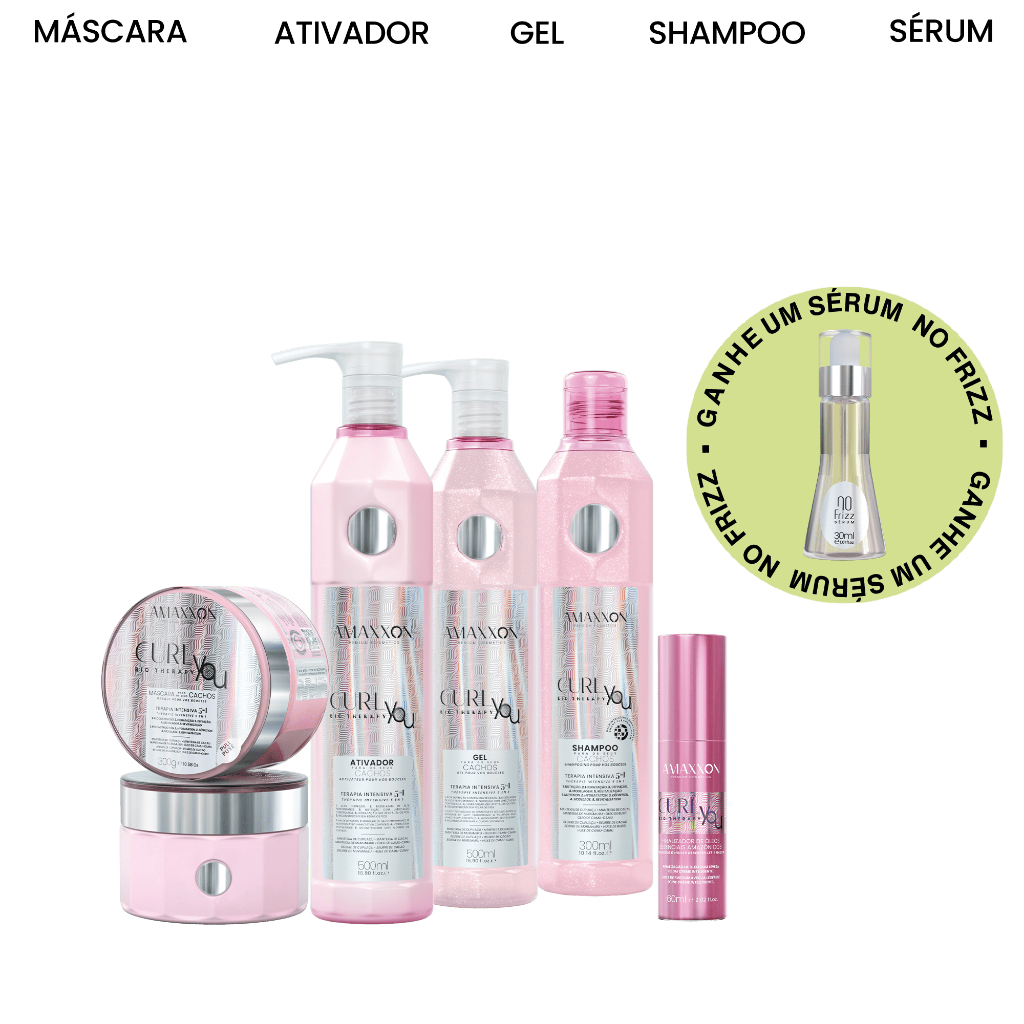 Kit Para Cachos Curlyou Cachos Definidos Shampoo Máscara Gel