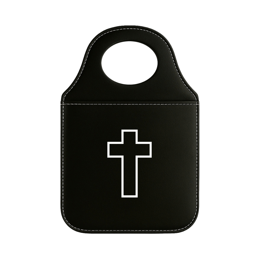 Lixeira Automotiva Catolica Fe Jesus Religiosa Em Couro Sintético em Oferta na Shopee