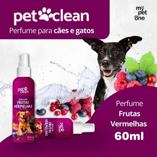 Perfume Colônia Frutas Vermelhas 60ml P/ Cães E Gatos - Pet Clean em Oferta na Shopee