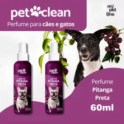 Kit 2 Perfume Colônia Pitanga Preta 60ml P/ Cães E Gatos - Pet Clean