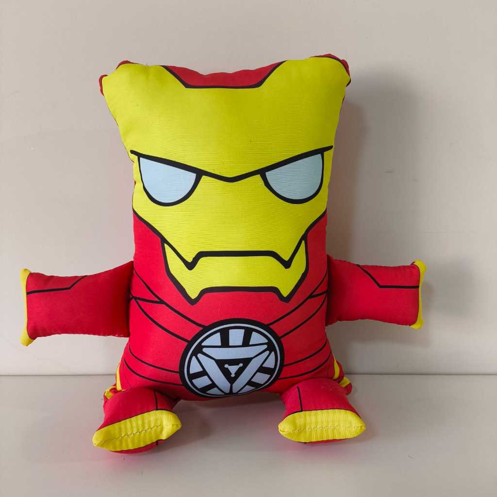 Naninha Infantil herois, homem de ferro – Boneco de Pano Macio - Almofada de personagens