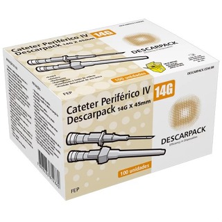 Cateter Descarpack cx c/100 unidades em Oferta na Shopee