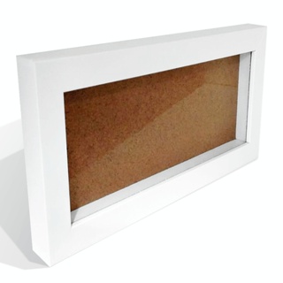 Moldura caixa alta 10x25 com vidro e profundidade de 3cm em Oferta na Shopee