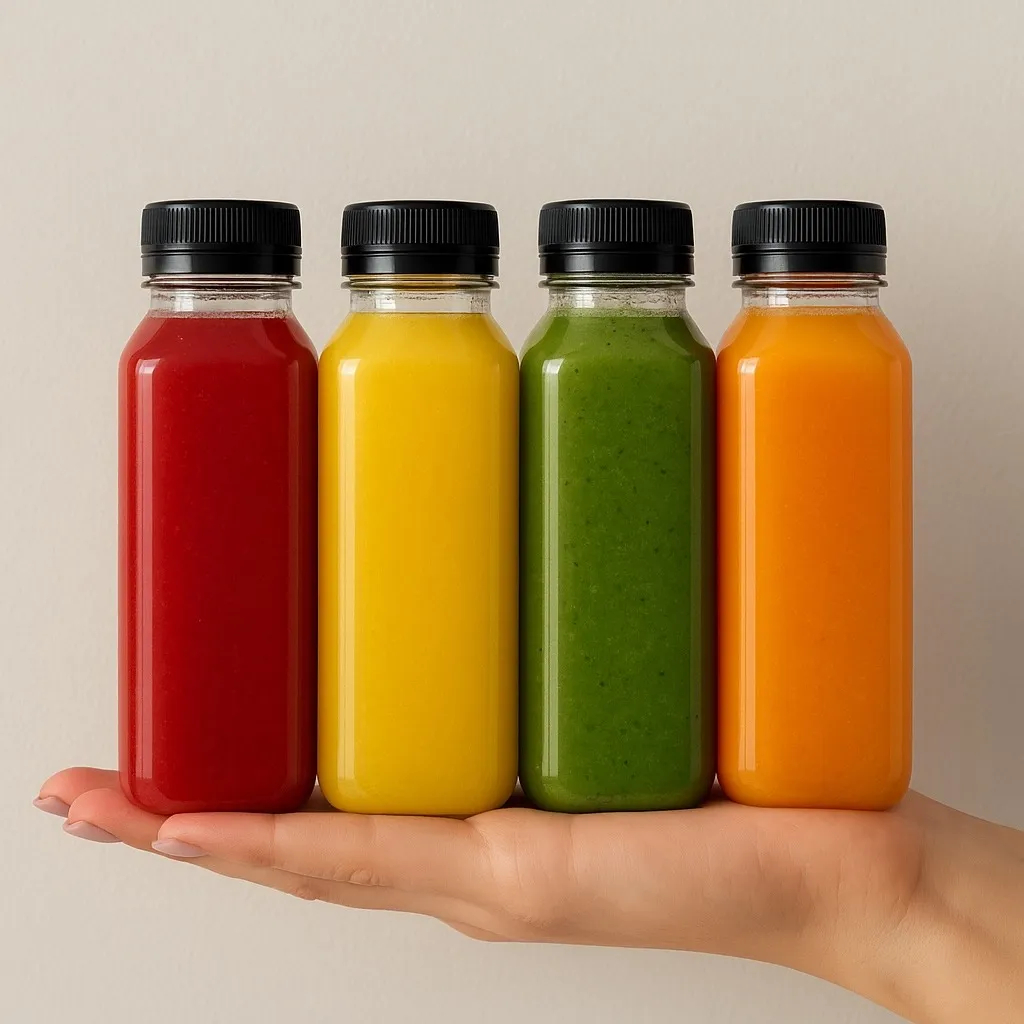 Kit 10 Garrafas PET c/ Tampa Lacre – 200ml 300ml 500ml 1L | Para Sucos, Açaí e Bebidas Artesanais em Oferta na Shopee