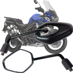 Retrovisor Triumph Tiger 1200 Mini Rosca Honda Twister Tornado Xre Titan 160 Bros Cromado