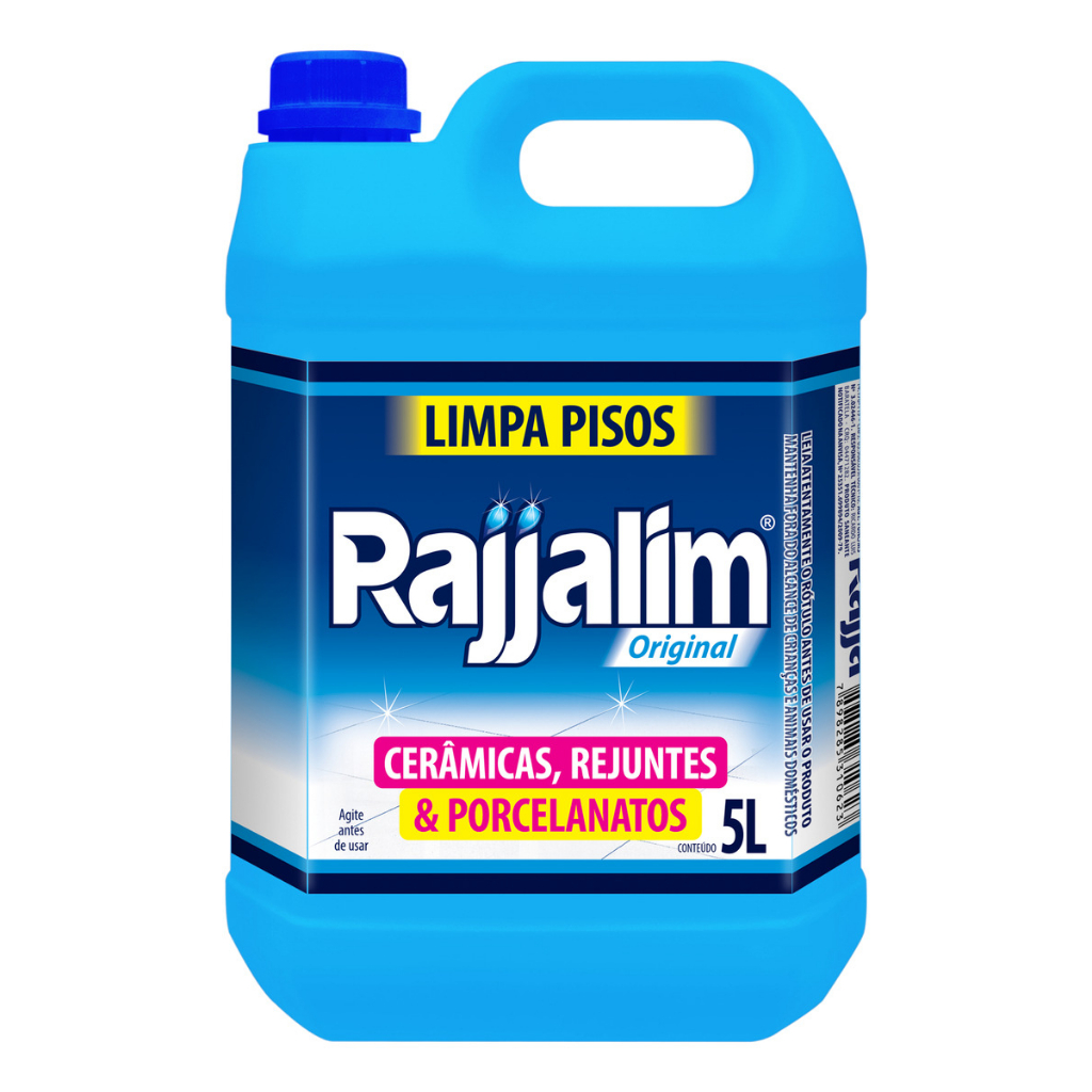 Limpa Azulejo-cerâmica-rejunte Rajjalim 5 Litros Limpa Pisos em Oferta na Shopee