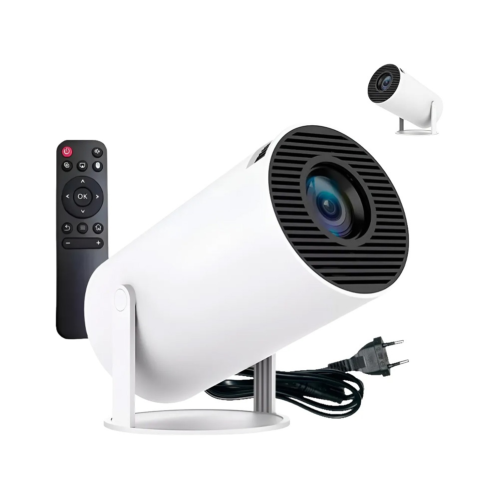 Projetor Profissional Hy300 4k Hd Wifi Smart Tv Portátil Bluetooth HDMI Bivolt