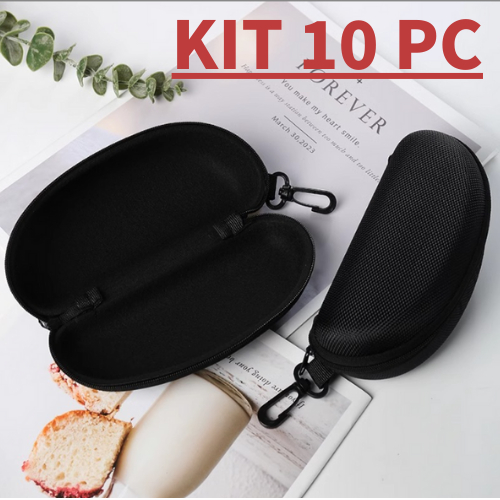 10/5/20Porta Óculos Estojo Case Capinha Para Óculos De Sol De Grau Com Zíper COM CHAVEIRO