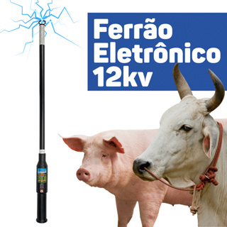 Bastão Picana Ferrão Manejo Gado Bovino Suíno  FORTEK 12kv em Oferta na Shopee