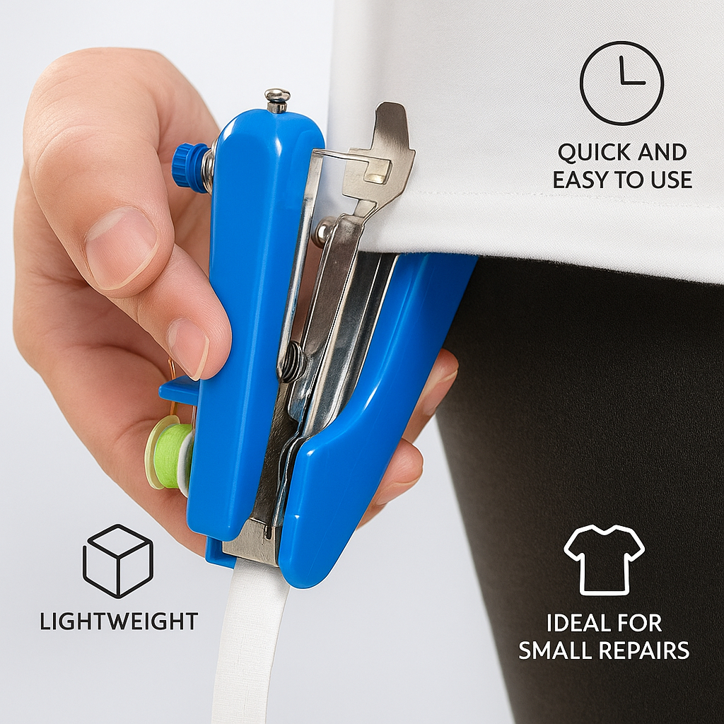 Mini Máquina De Costura Manual Portátil De Mão