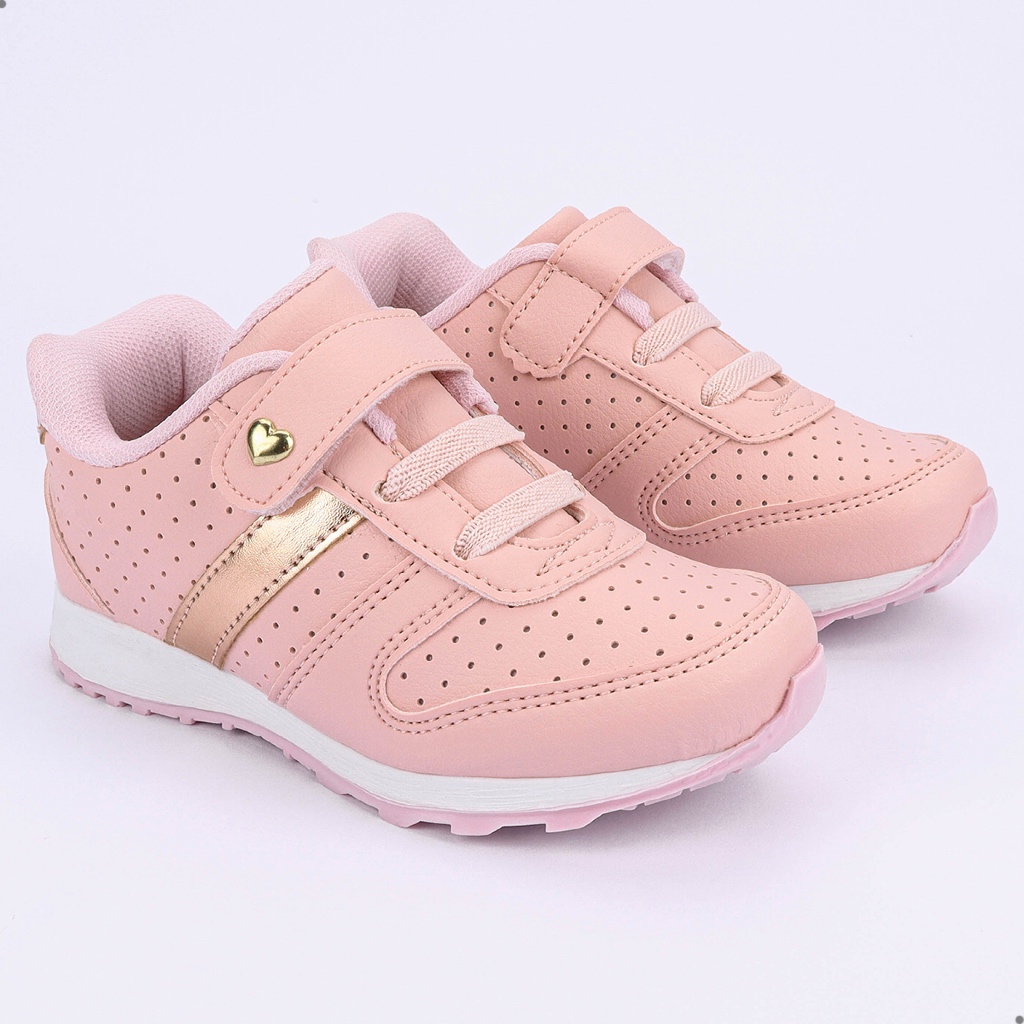 Tenis infantil Menina Feminino Club Happy Sapato infantil Menina