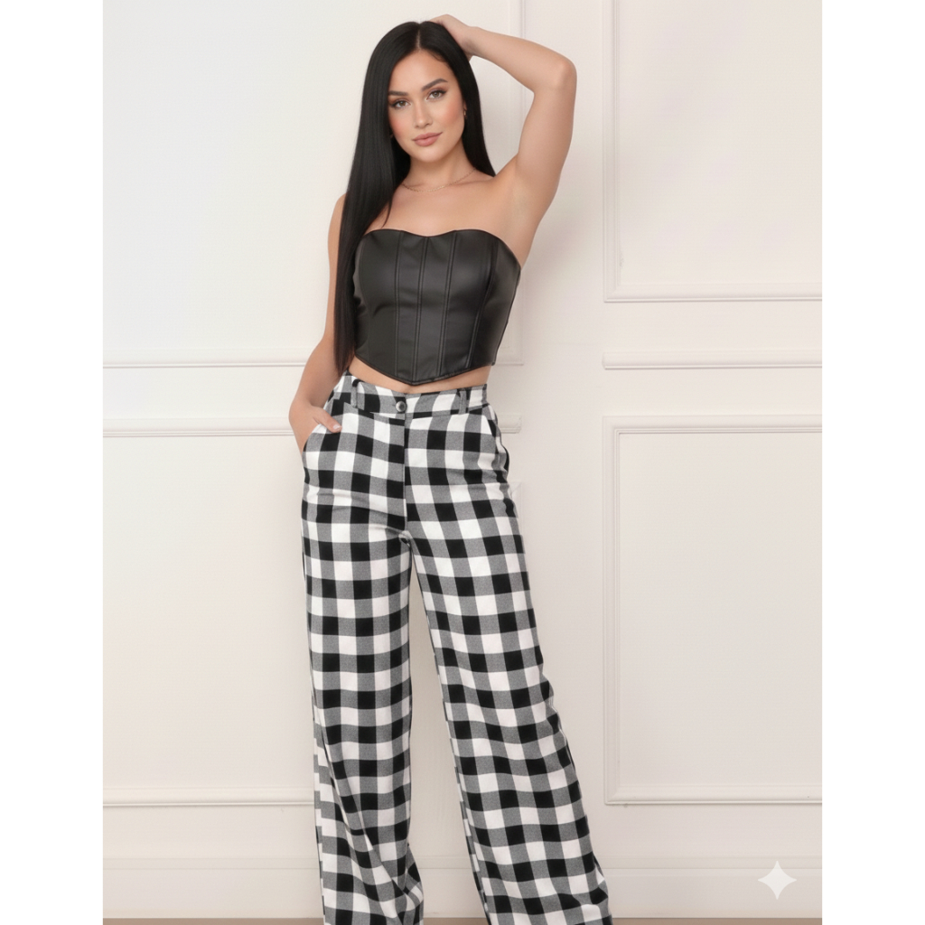 Pantalona Xadrez Feminina Inverno ✨ Flanelada, Estilosa e Super Conforto