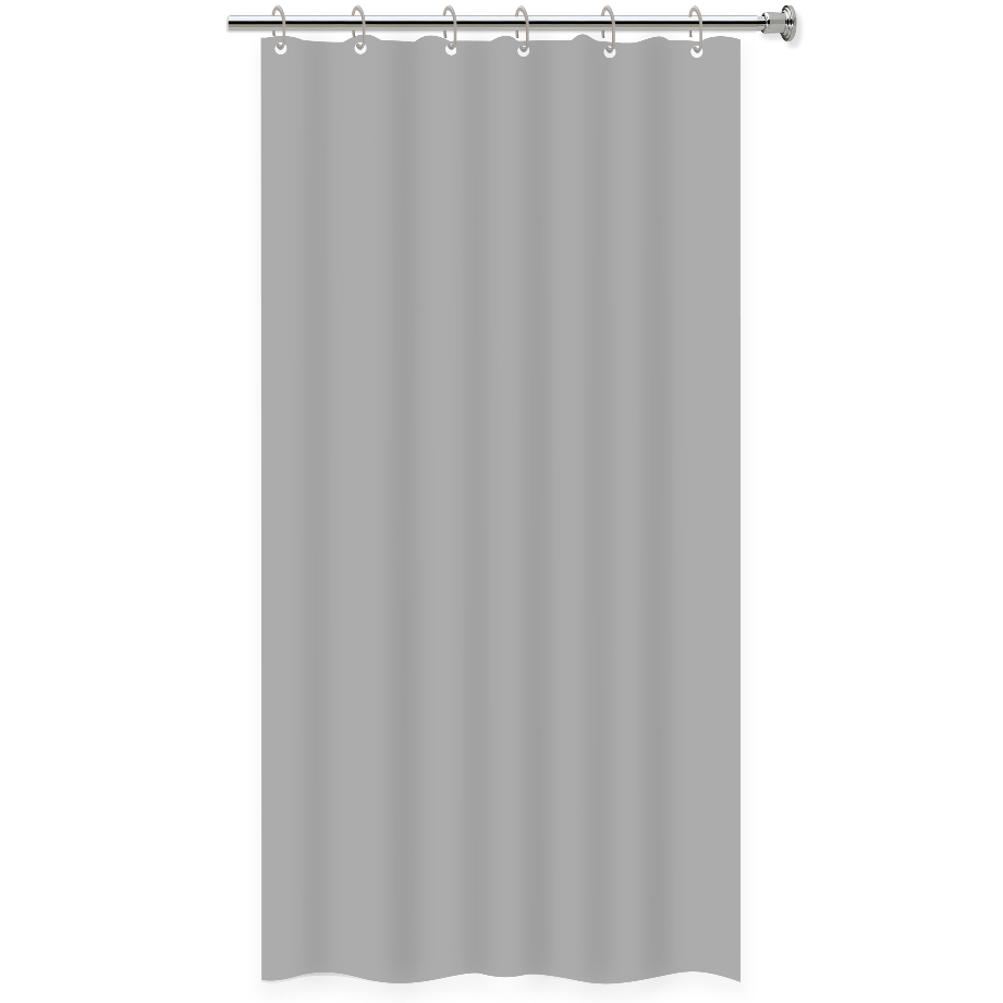 Cortina De Box Vinil Branco Liso Antimofo c/ Ilhos