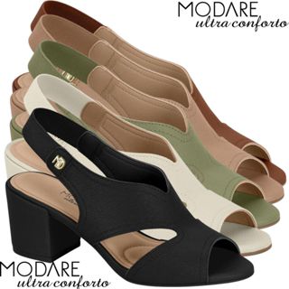 Sandália Feminina Salto Bloco Macia Elegante Casual Modare Ultraconforto Design Sofisticado Original em Oferta na Shopee