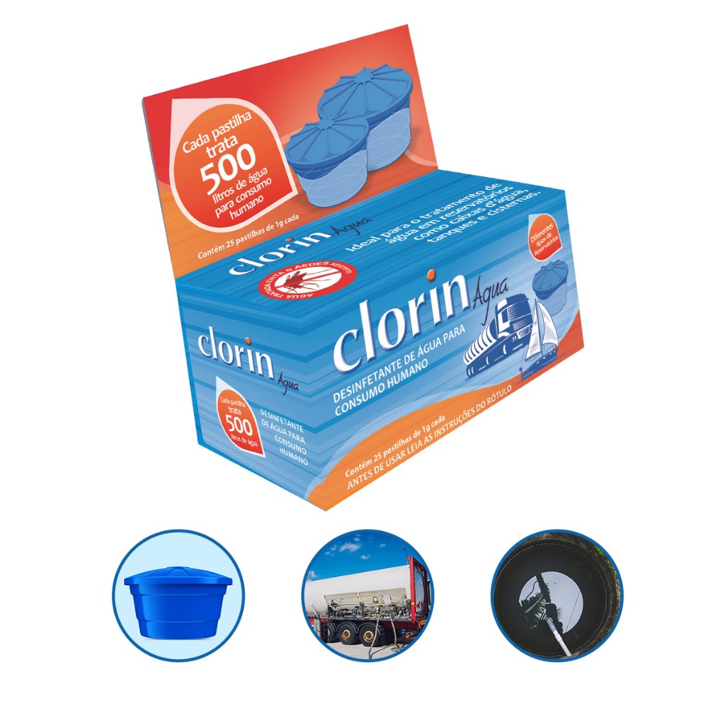 Cloro p/ Tratar Água em Reservatórios - Clorin 500 em Oferta na Shopee