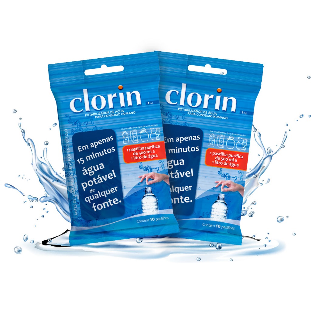 Kit 2 Pastilhas Purificadoras de Água p/ Consumo Humano - c/ 20un em Oferta na Shopee