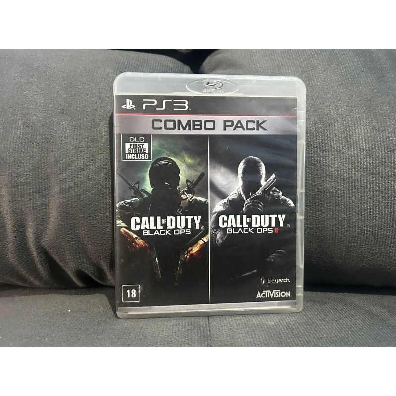 Call of Duty Combo Pack Black Ops 1 e 2 Mídia Física Original Ps3 Semi Novo