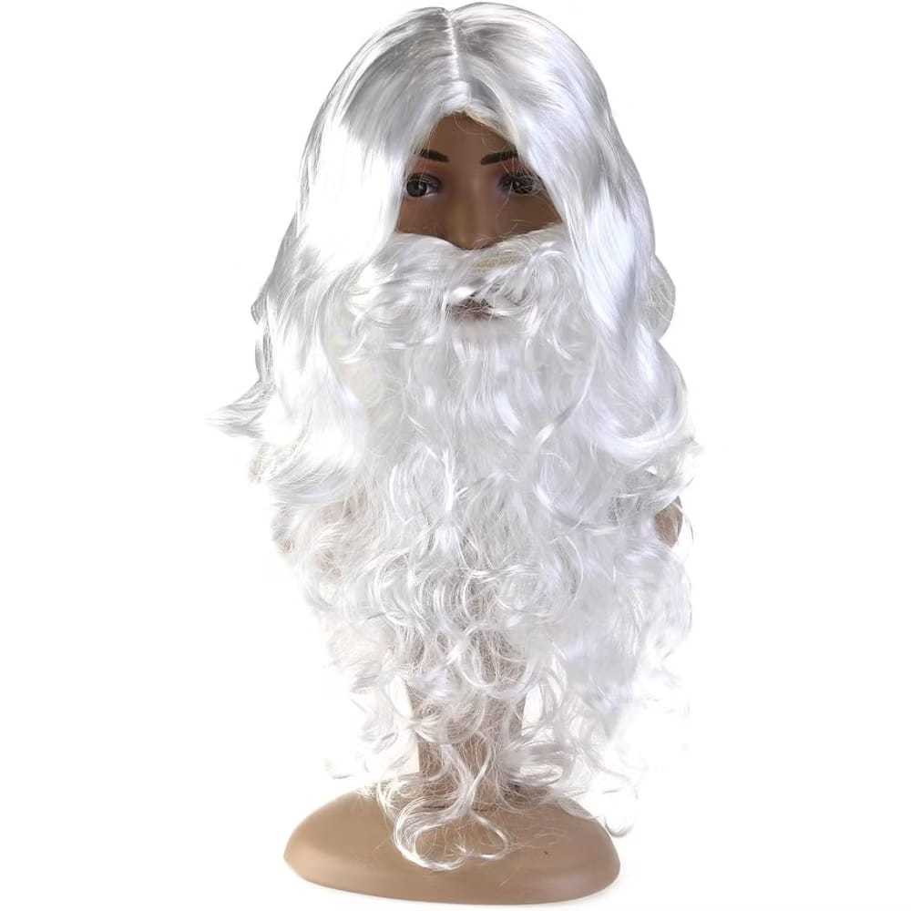 Kit Peruca e Barba Para Fantasia de Papai Noel