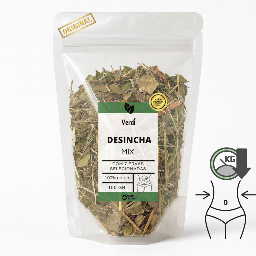 Desincha- Capim limao, cha verde, carqueja, porangaba, eucalipto, jambolao, sene