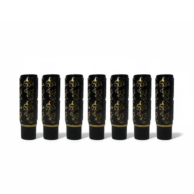 Kit 7 Batom Mágico Preto – Muda de Cor na Boca, Longa Duração