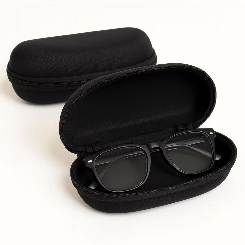 Caxinha oculos Preta  Porta oculos Fechamento COM Ziper em Oferta na Shopee