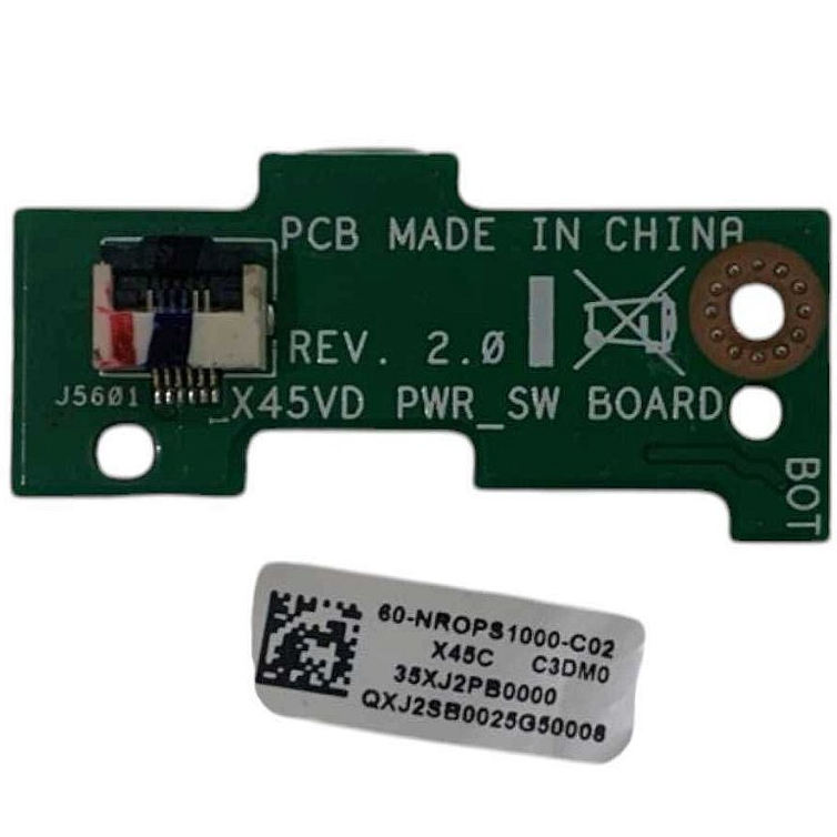 Placa Botão Power Asus X45a X45u Series - 60-n70ps1000-0